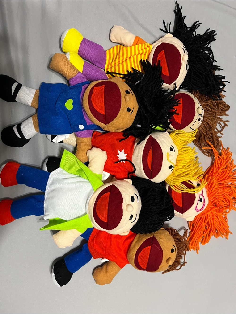 Multicolor Plush Hand Puppet Set for Kids - Soft Storytime Characters